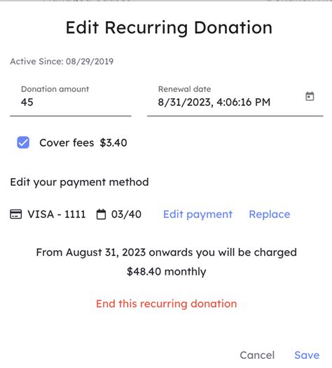 wwf cancel donation|Change of Information for Recurring Donations .